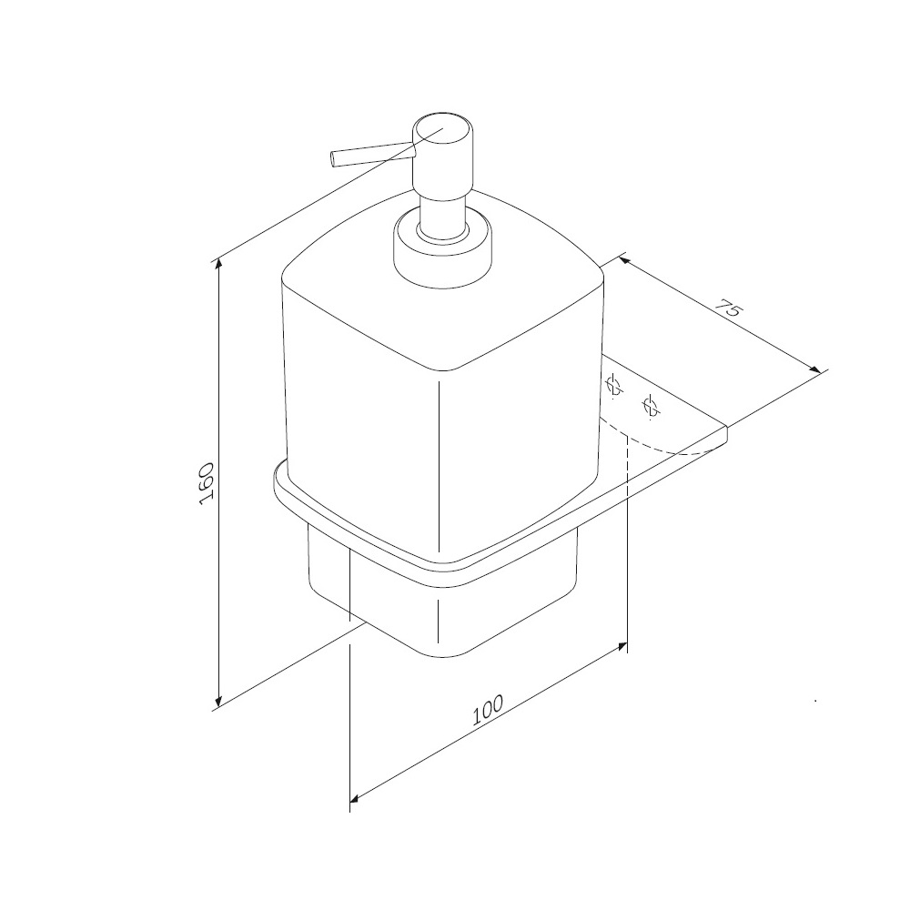 Чертеж Дозатор для мыла AM.PM Inspire 2.0 A50A36922