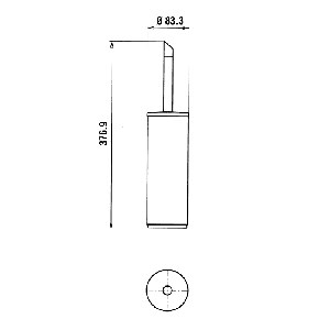 Чертеж Ёршик для унитаза Paini Morgana 73CR061