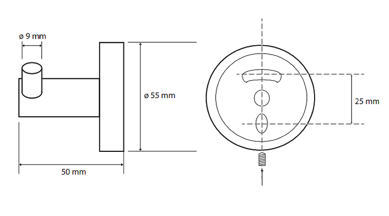 Чертеж Крючок Bemeta Omega 104106032