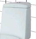 Бачок для унитаза Pasenni Forte 3551001(TR-2015) белый хром