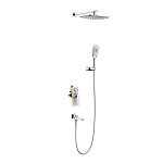 Душевой комплект Timo Helmi SX-4099/00-16SM хром-белый