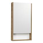 Шкаф зеркальный Aquaton Сканди 1A252002SDZ90 45 см белый/дуб рустикальный