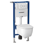 Комплект унитаз Geberit iCon 500.060.TC.I с инсталляцией + сиденье + клавиша