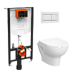 Подвесной унитаз Vitra Zentrum L-box 9012B003-7206 с инсталляцией
