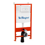 Инсталляция для унитаза BelBagno BB026BB042BL с кнопкой белый