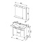 Комплект мебели Aquanet Донна 90 (169192) белый дуб (Тумба+раковина+зеркало)