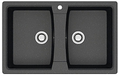 Кухонная мойка Azario Elmas 78 CS00078333 двойная, черная