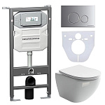 Унитаз с инсталляцией Ceramica Nova CN4002_1001M_1000
