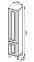 Шкаф-пенал Aquanet Валенса 40 (180047) белый