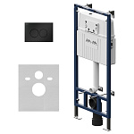 Инсталляция для унитаза AM.PM MasterFit I012710.0138 с клавишей смыва черный матовый