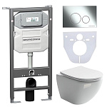 Унитаз с инсталляцией Ceramica Nova CN4002_1001CH_1000