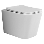 Подвесной унитаз Ceramica Nova Cubic CN1806 с сиденьем