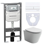 Унитаз с инсталляцией Ceramica Nova CN6000_1002W_1000