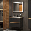 Комплект мебели для ванной комнаты AM.PM X-Joy 80 BK85GQ черный матовый