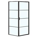 Душевой уголок Azario Richmond 90х90 R AZ-NAG1221 900 BLACK черный
