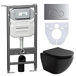 Унитаз с инсталляцией Ceramica Nova CN4002MB_1001M_1000