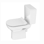 Унитаз напольный CERSANIT CITY NEW Clean On 011 S-KO-CIT011-3/5-COn-S-DL-w, сиденье микролифт