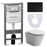 Унитаз с инсталляцией Ceramica Nova CN6000_1001B_1000