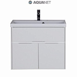 Тумба с раковиной Aquanet Латина 80 (179638+179395) белая