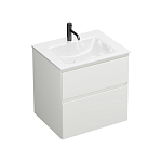 Тумба с раковиной Burgbad Accura 61 SGVI061F6037G0259C0001*1 белая матовая