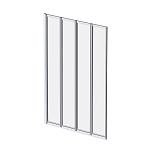 Душевая шторка на ванну AM.PM Like W80BS-100-140CT хром, прозрачное