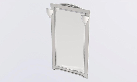 Зеркало Aquanet Луис 70 (173214+173024) белое