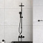 Комплект ванны AM.PM Gem 170х70 WK90GI с душевой системой и аксессуарами, черный матовый