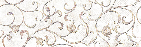 Декор для стены Alma Ceramica Galia 74x24.6 DWU12GLI07R, белый
