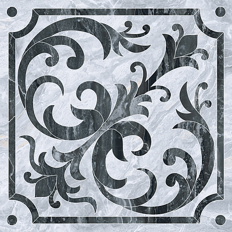 Декор для стены Vitra Bergamo 60x60 K946620LPR, серый