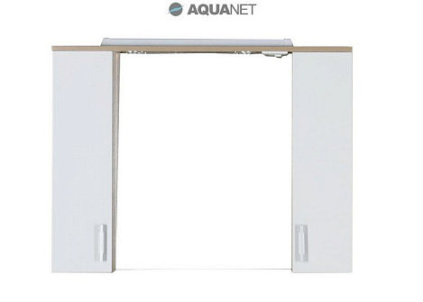 Шкаф-зеркало Aquanet Тиана 100 (172806) белое/светлый дуб