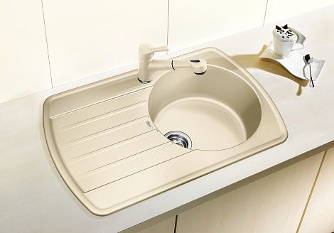 Кухонная мойка Blanco RONDOVAL 45S SILGRANIT PuraDur 521920, мускат