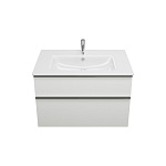 Тумба с раковиной Burgbad Eqio 90 SHBT092F2009G0252C0001*1 белая глянцевая